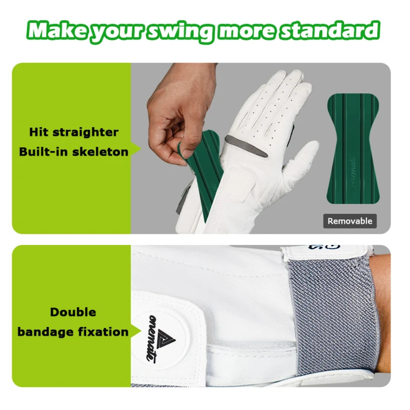 Swing Path Trainer Golf Glove — Lambskin