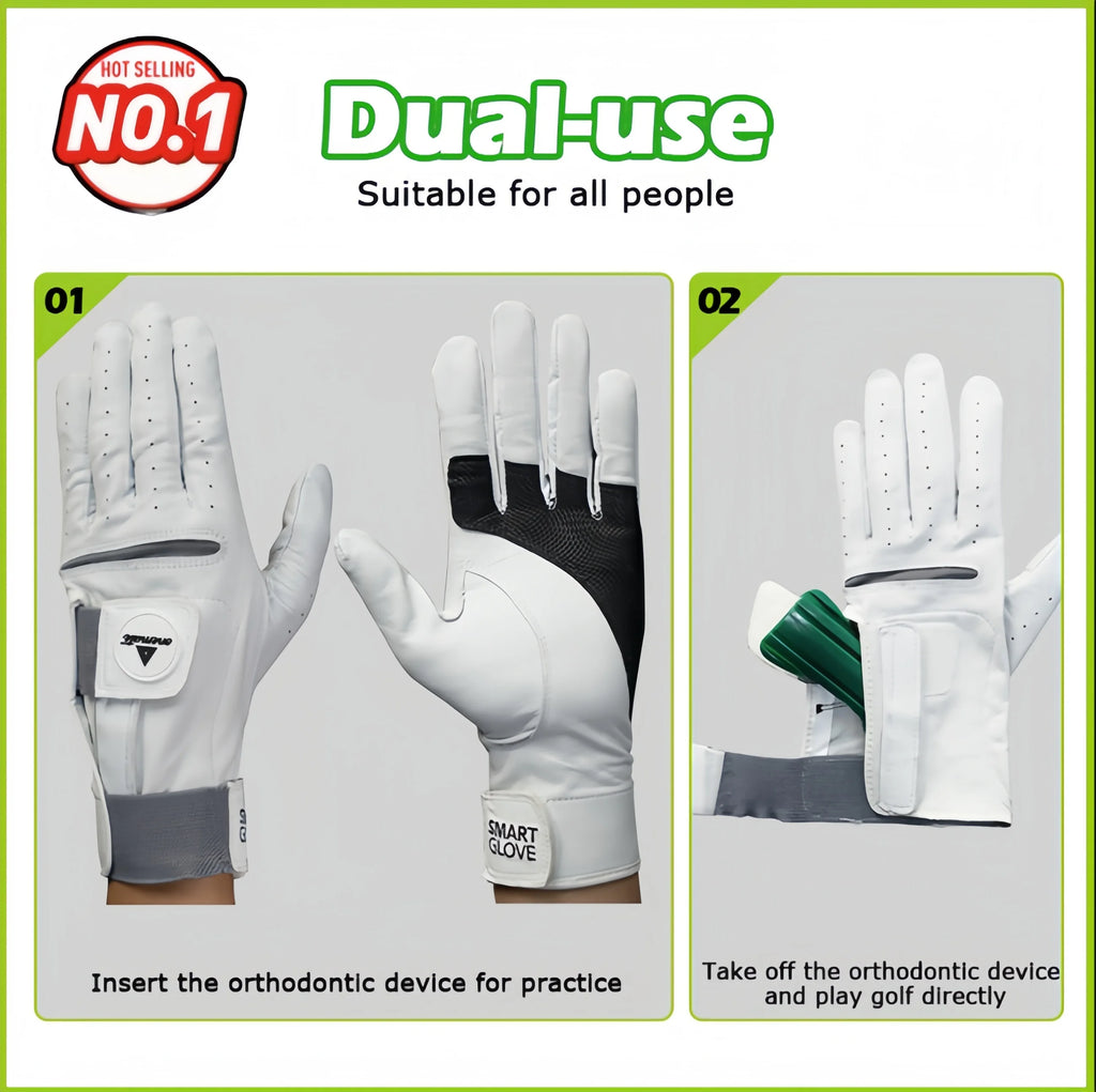 Swing Path Trainer Golf Glove — Lambskin