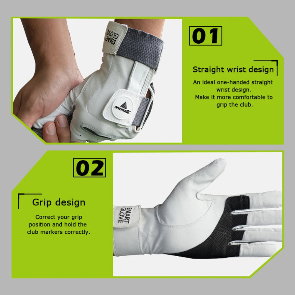 Swing Path Trainer Golf Glove — Lambskin