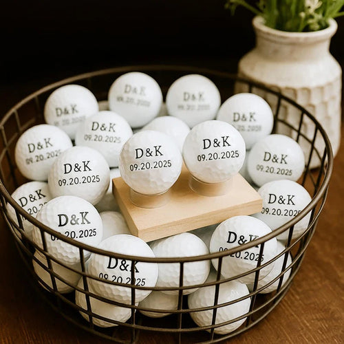 12-48Pcs Custom Golf Balls Bulk Personalized Golf Balls Wedding Favors For Guests Birthday Golf Themed Party Festival Gifts