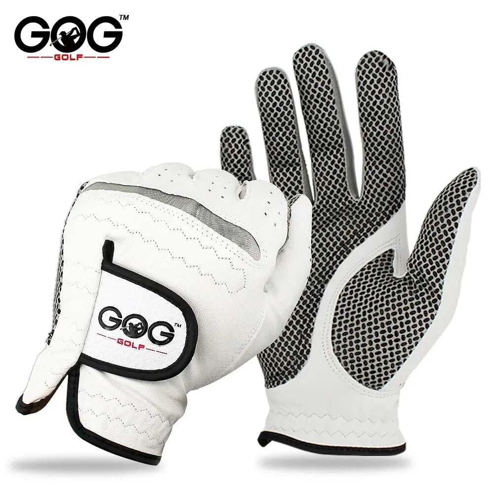 Sheepskin Leather Golf Glove — Anti-Slip Grip