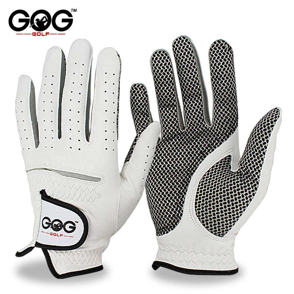 Sheepskin Leather Golf Glove — Anti-Slip Grip